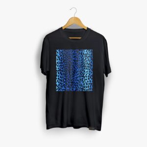 T-shirt Leopard Electric Blue